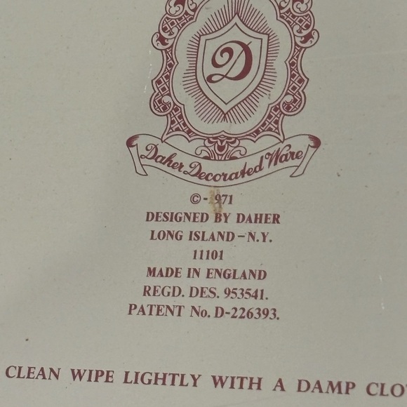 Vintage Paris Street Scene Tin Serve Platter - Daher Decorated Ware~1971 England - Picture 5 of 9